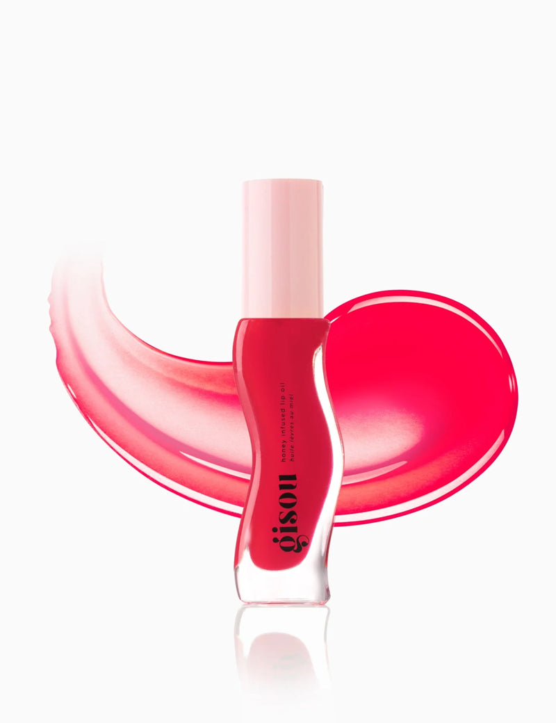 HONEY INFUSED LIP OIL - STRAWBERRY SORBET - Aceite Labial
