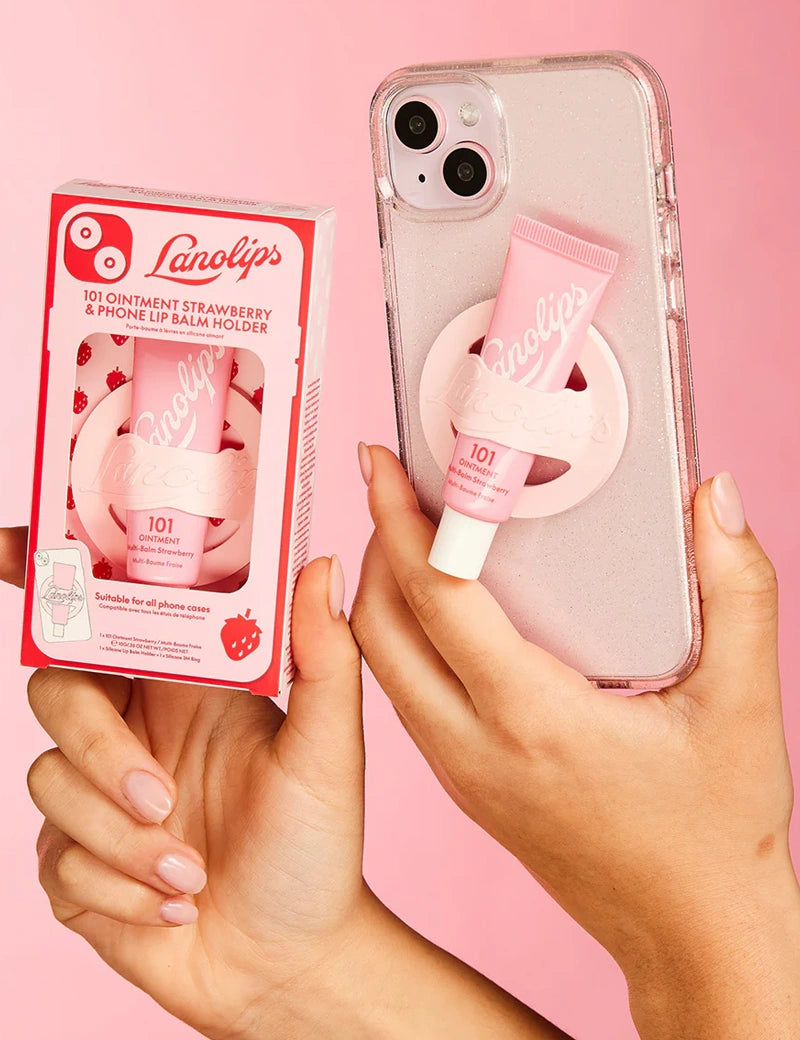 101 OINTMENT STRAWBERRY & PHONE HOLDER - Bálsamo & Soporte Móvil