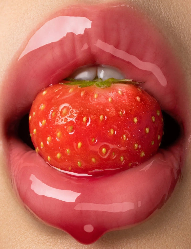 HONEY INFUSED LIP OIL - STRAWBERRY SORBET - Aceite Labial