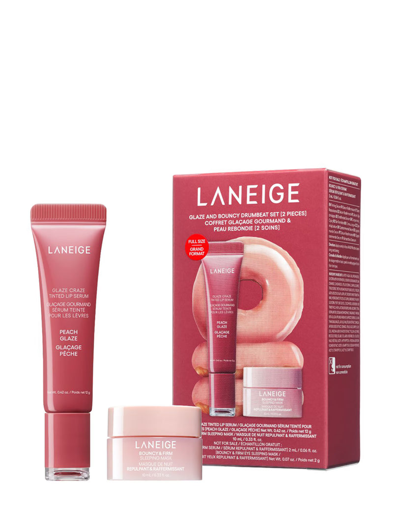 GLAZE & BOUNCY DRUMBEAT SET - Set Serum Labial + Mascarilla Noche
