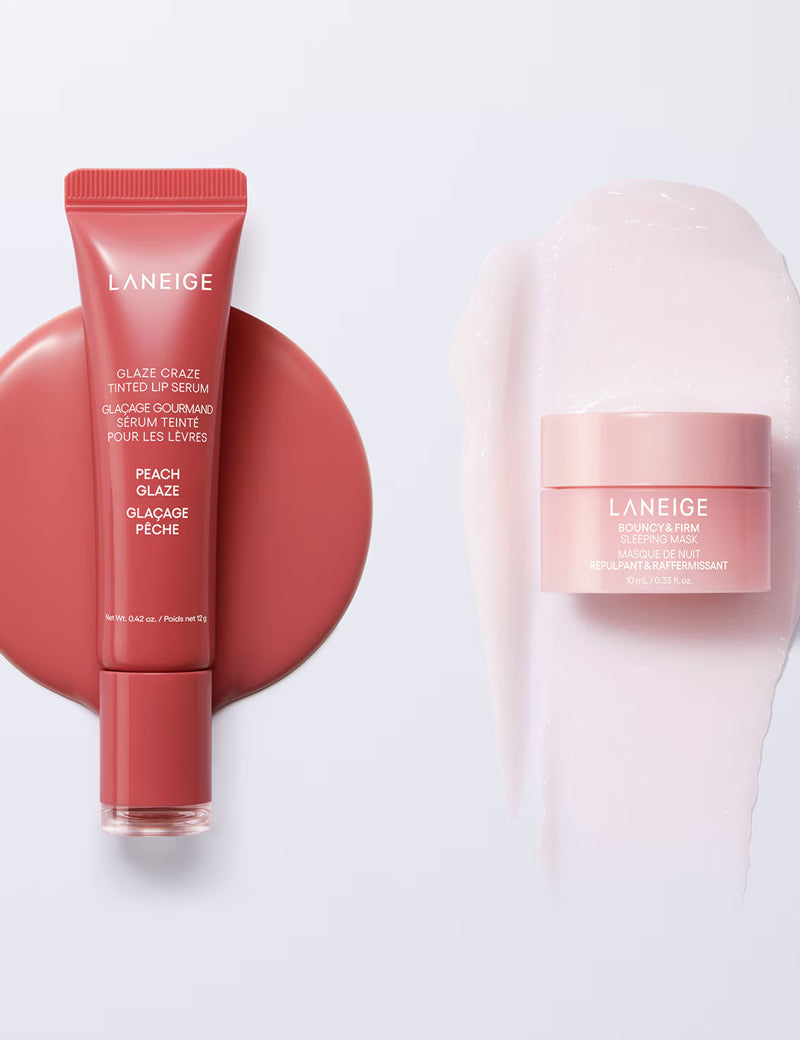 GLAZE & BOUNCY DRUMBEAT SET - Set Serum Labial + Mascarilla Noche