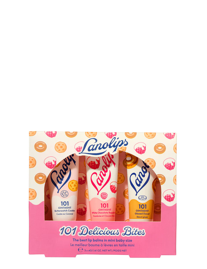 101 DELICIOUS BITES - Set de 3 Mini Bálsamos Multifunción