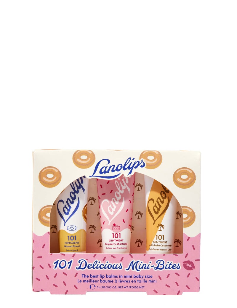 101 DELICIOUS MINI-BITES -  Set de 3 Mini Bálsamos Multifunción