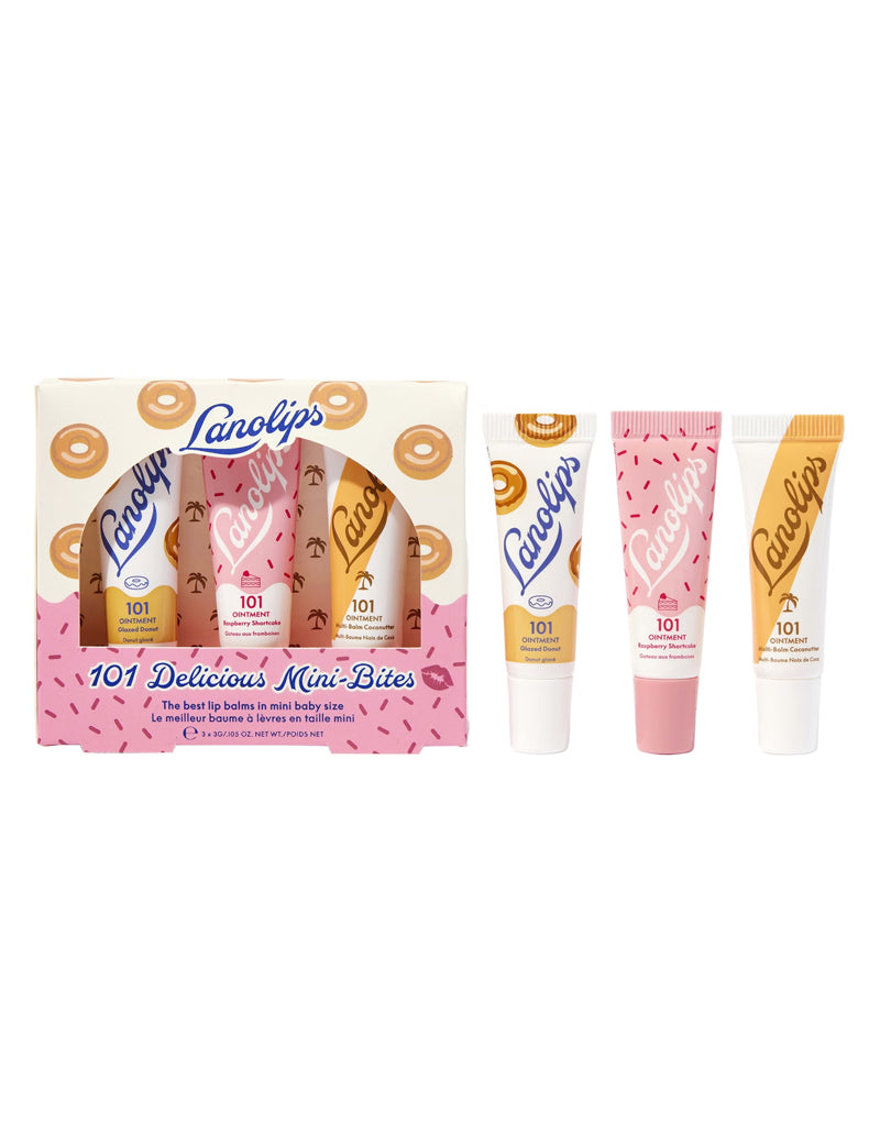101 DELICIOUS MINI-BITES -  Set de 3 Mini Bálsamos Multifunción