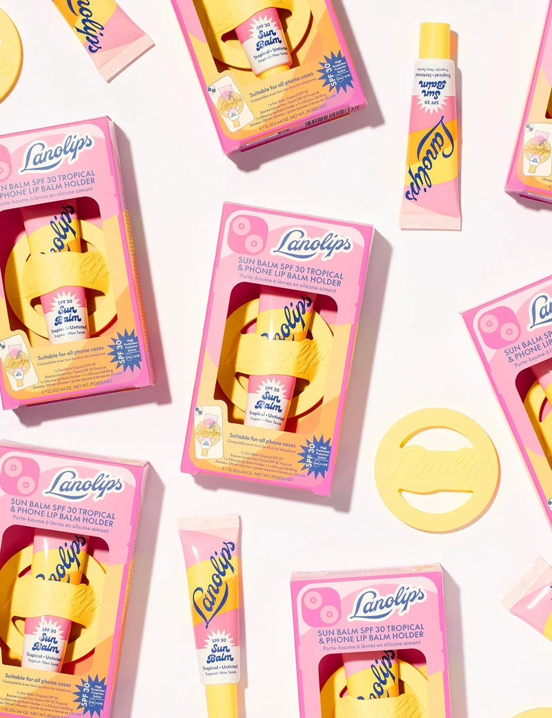 SUN LIP BALM SPF 30 & PHONE HOLDER - Protector Solar Labial & Soporte Movil