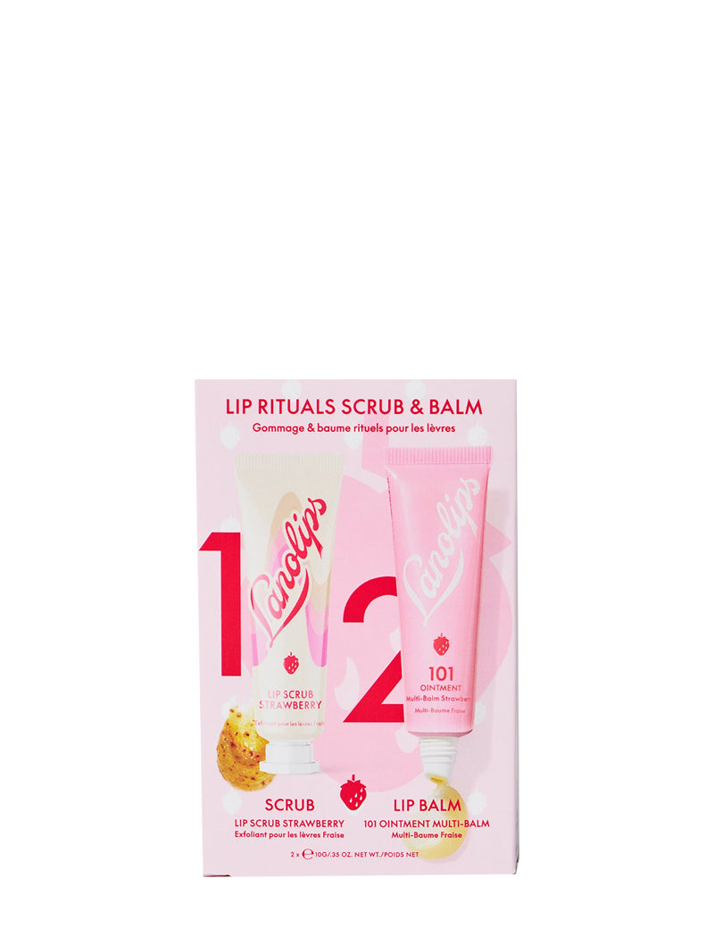 LIP RITUALS SCRUB & BALM STRAWBERRY - Set Exfoliante & Bálsamo Labial